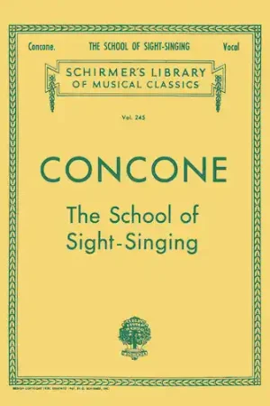 Concone School of Sight-Singing Editor’s Pick