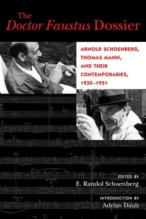 Clearance: The Doctor Faustus Dossier: Arnold Schoenberg, Thomas Mann, and Their Contemporaries, 1930-1951 Limited Edition