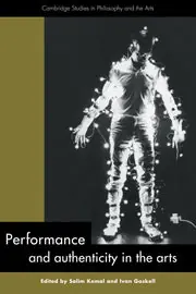 Money Back Guarantee Performance and Authenticity in the Arts