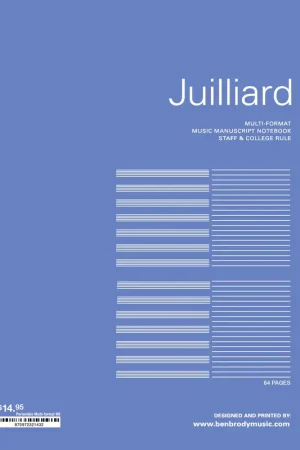Buy Direct Manuscript Paper Notebook: BBM/Descant Juilliard Multi Format, 60pgs (8.5"x11")