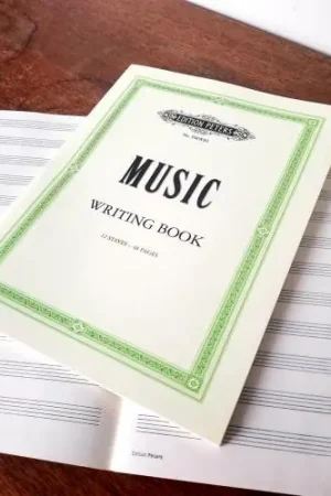 Order Now Peters Music Writing Book: Large 9x12 Portrait