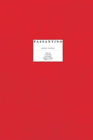 Manuscript Paper Wire-Bound: Passantino #85, 96pgs, 12 Stave (9" x 12") Place Order