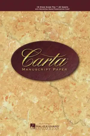 In Demand Carta No 27 Professional Manuscript Paper