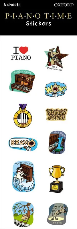 Stickers: Piano Time Stickers Limited Time