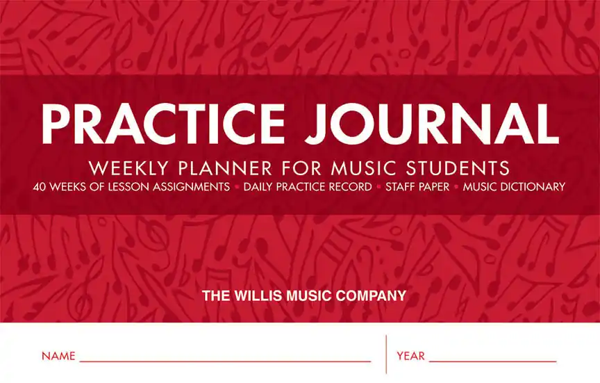 Practice Journal Weekly Planner for Music Students Final Sale
