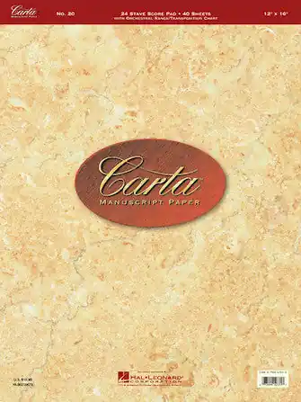 Get Yours Carta No. 20 Professional Manuscript Paper