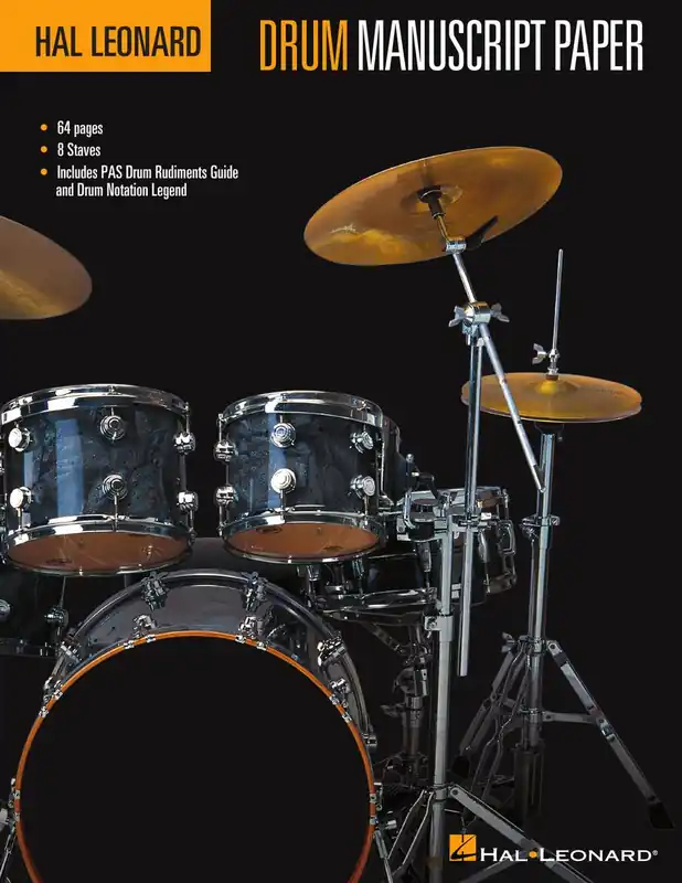 While Supplies Last Hal Leonard Drum Manuscript Paper