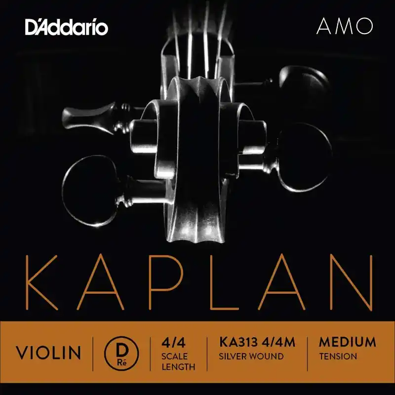 Limited Offer Violin String D - 4/4 Scale, Medium Tension Kaplan Amo