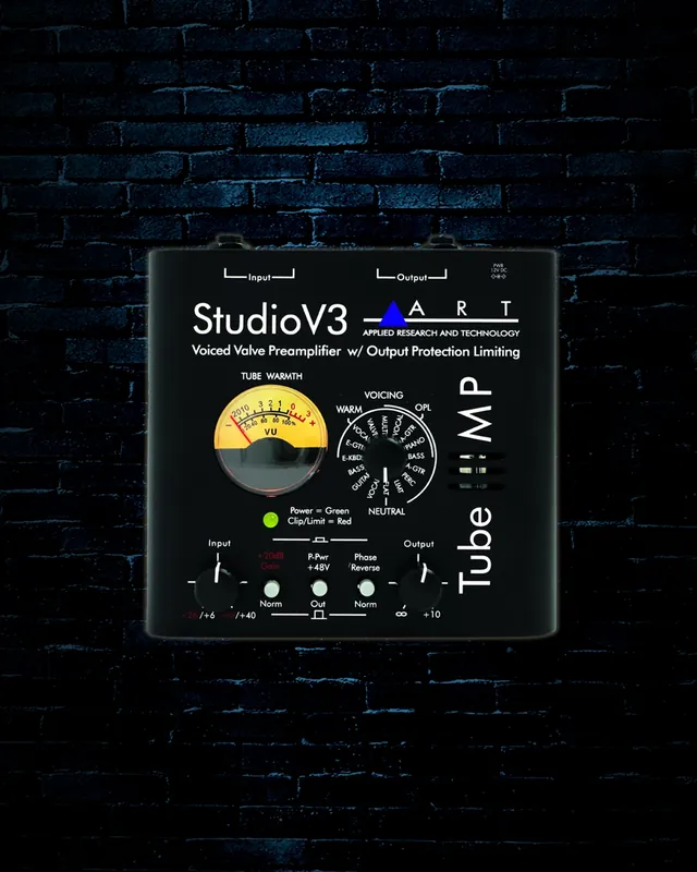 Professional Grade ART Tube MP Studio V3 Microphone Preamp w/Power Supply