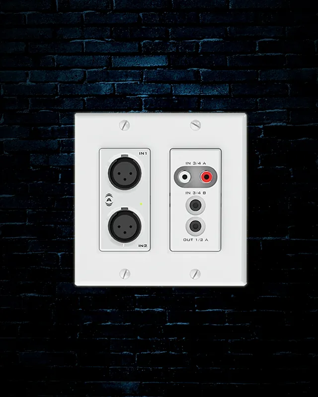 Today Only QSC unD6IO Multi-IO Dante Network Audio Wallplate (Open Box)