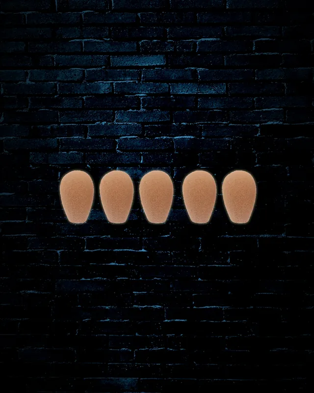 Buy Online Galaxy Audio Replacement Windscreens for HSD/H Headset Mics (5 Pack) - Beige