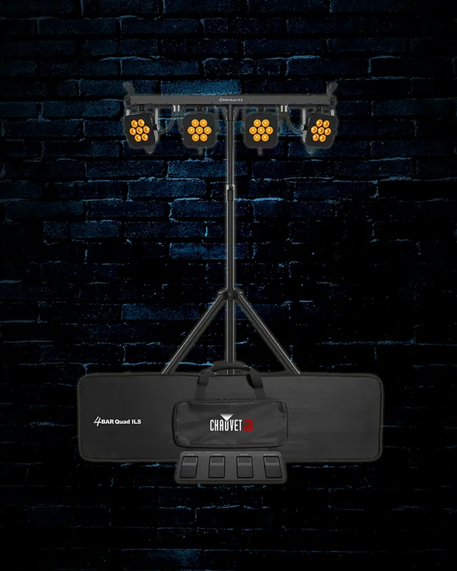 Big Sale Chauvet DJ 4BAR Quad ILS LED Wash Light System
