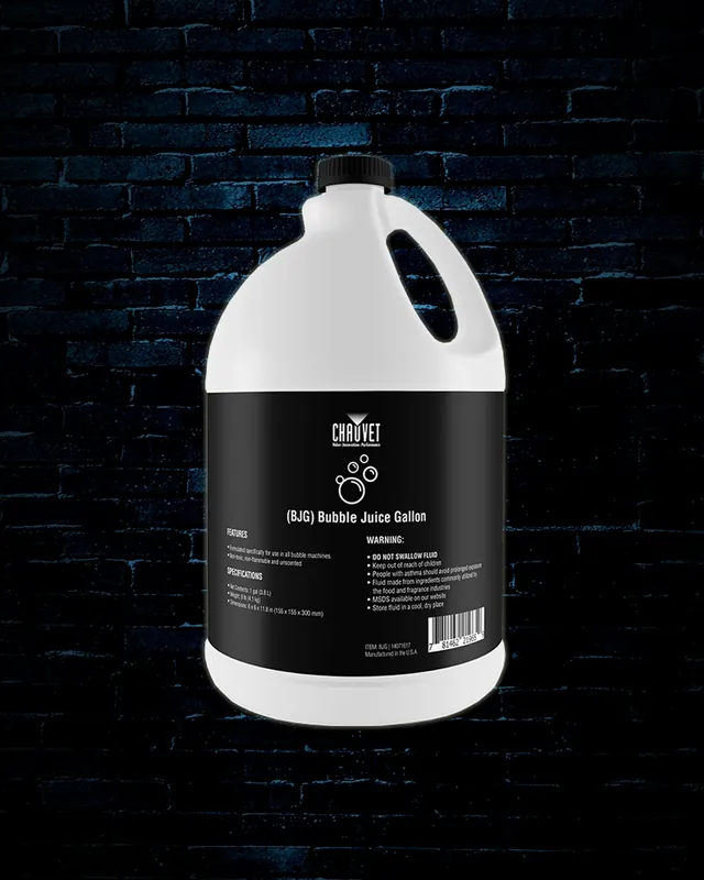 Final Sale Chauvet DJ BJG - Bubble Fluid (Gallon)