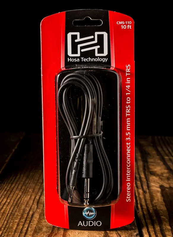 Exclusive Offer Hosa CMS-110 - 10' 3.5mm to 1/4" TRS Stereo Interconnect