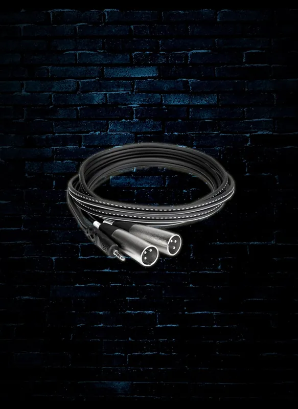 Hot Deal Hosa CYX-403M - 3m 3.5 mm TRS to Dual XLR3M Stereo Breakout