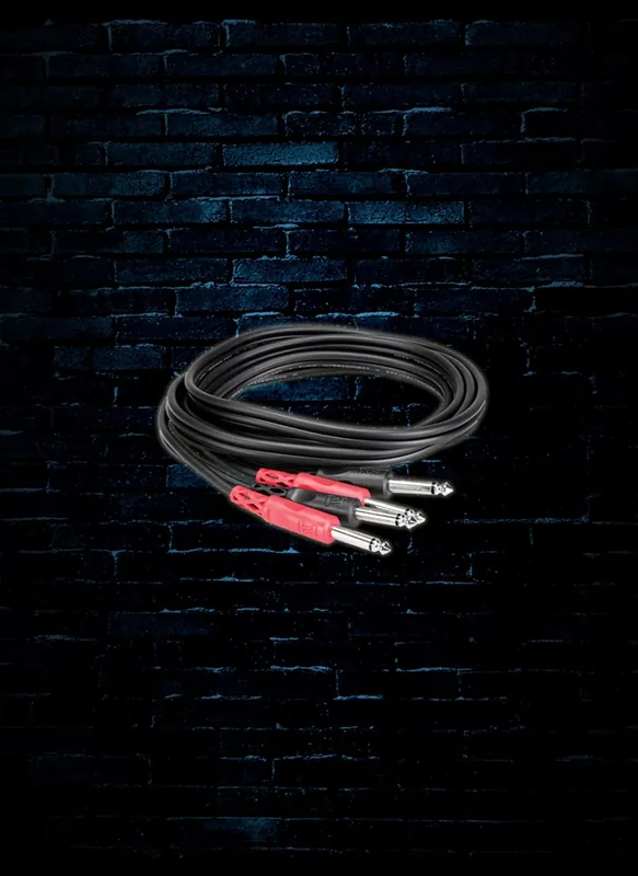 Hosa CPP-203 - 3m Dual 1/4" TS to Dual 1/4" TS Stereo Interconnect Save Now