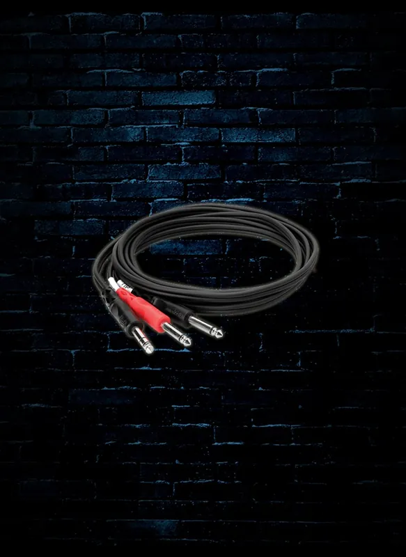 Hosa STP-201 - 1m 1/4" TRS to Dual 1/4" TS Insert Cable Hot Picks