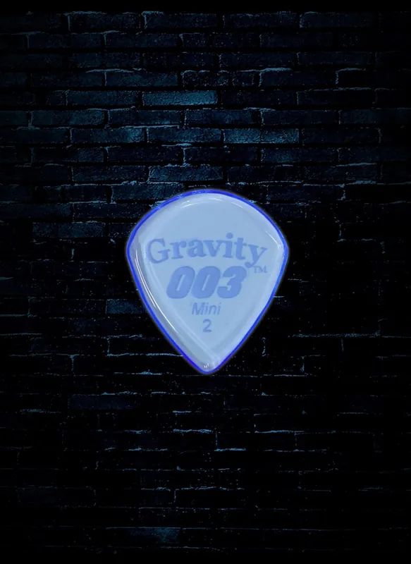 Bargain Gravity 2mm 003 Shape Mini Guitar Pick - Blue