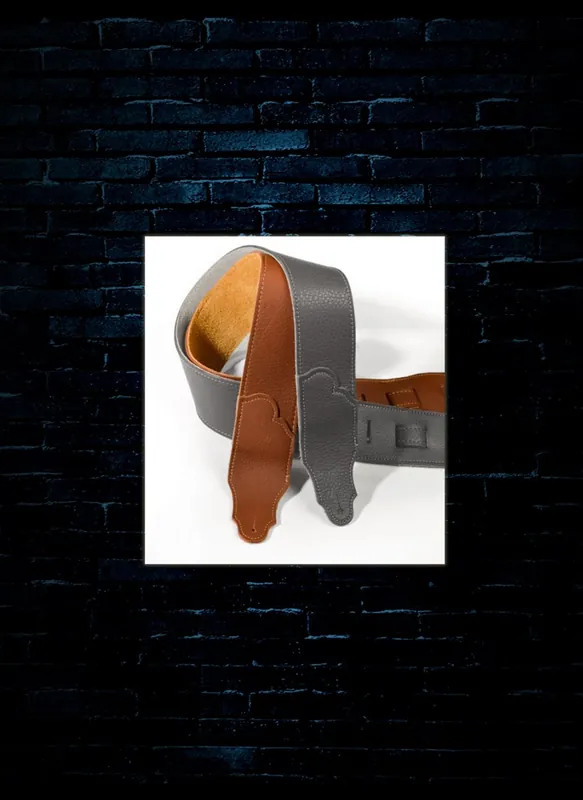 Franklin Strap FSW-CA-G - 3" Natural Leather Guitar Strap - Caramel Limited Time