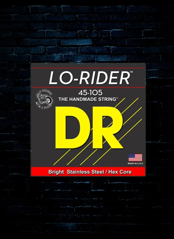 DR MH-45 Lo-Rider Stainless Steel Bass Strings - Medium (45-105) Price Drop
