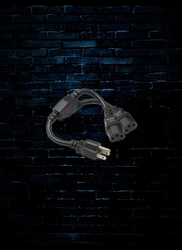 Hosa YIE-406 Dual IEC C13 to NEMA 5-15P Power Y Cable Buy Online