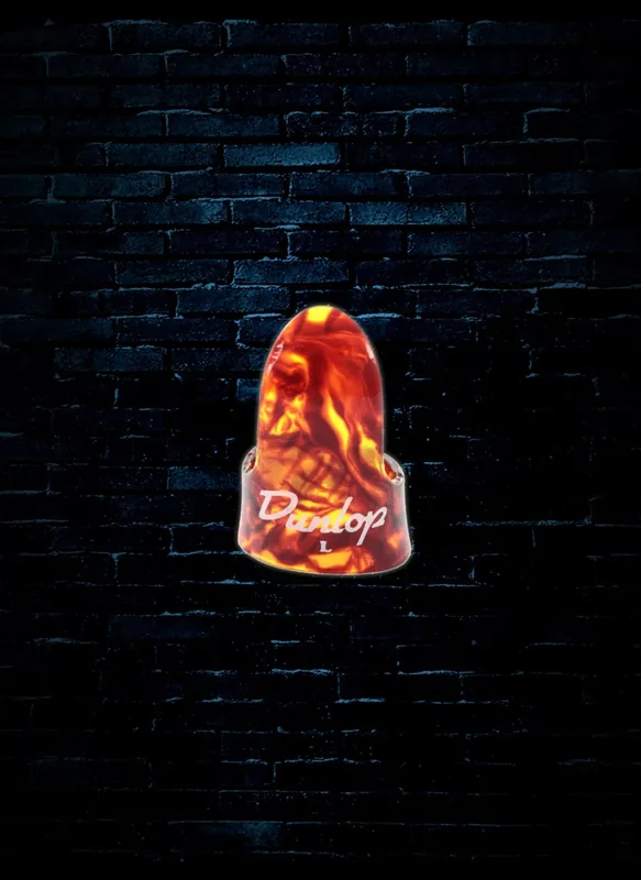 Dunlop 9020 Shell Plastic Fingerpicks (12 Pack) - Large Grab Now
