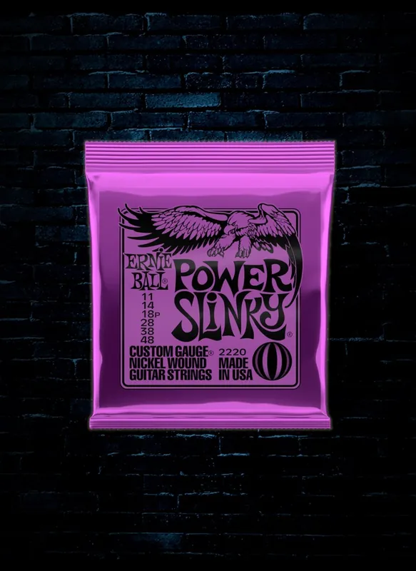 Wholesale Ernie Ball 2220 Nickel Wound Electric Strings - Power Slinky (11-48)