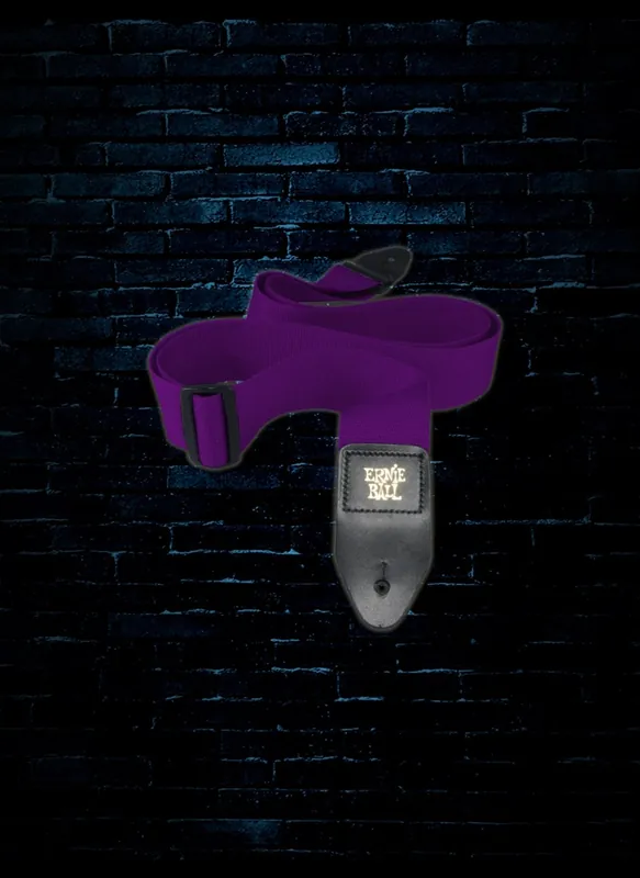Hot Deal Ernie Ball 4045 - 2" Polypro Guitar Strap - Purple