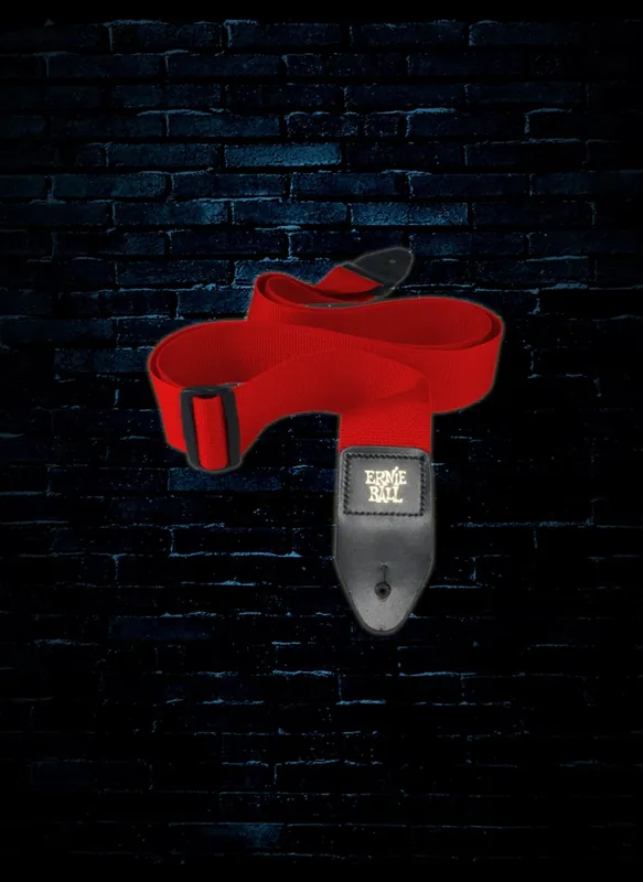 Ernie Ball 2" Polypro Guitar Strap - Red Fan Favorite