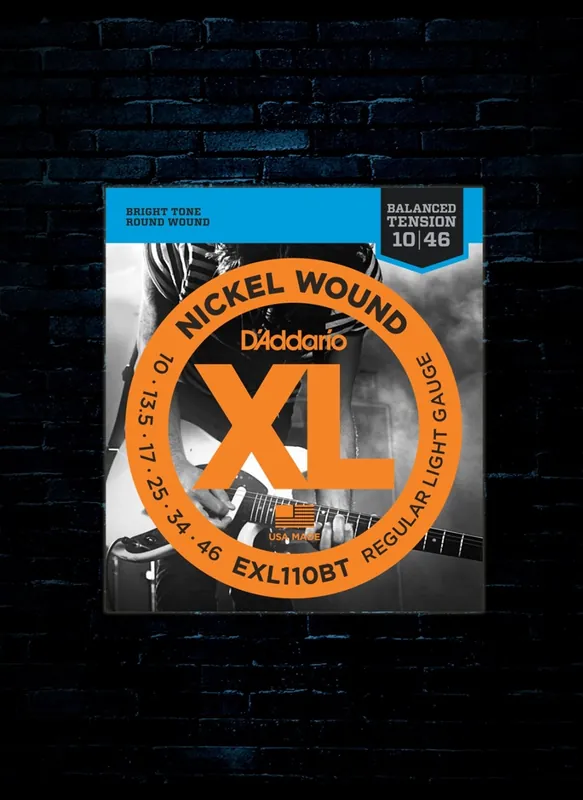 Professional Grade D'Addario EXL110BT XL Nickel Wound Strings - Balanced Tension Light (10-46)