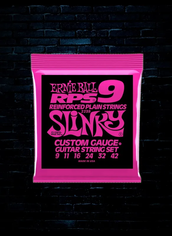 New Arrival Ernie Ball 2239 RPS Nickel Wound Electric Strings - Super Slinky (9-42)