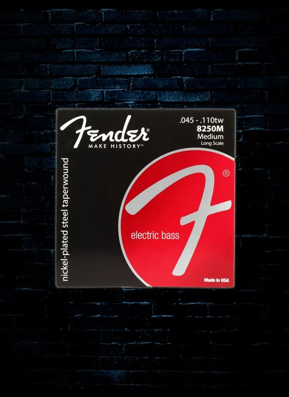 Fender 8250 Nickel Plated Steel Bass Strings - Medium (45-110TW) Special Offer