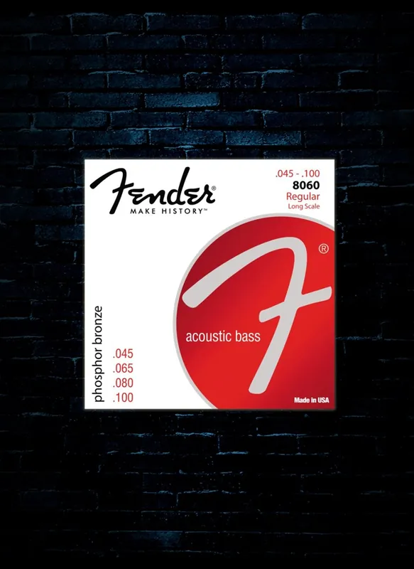 Fender 8060 Phosphor Bronze Acoustic Bass Strings - Regular (45-100) While Supplies Last