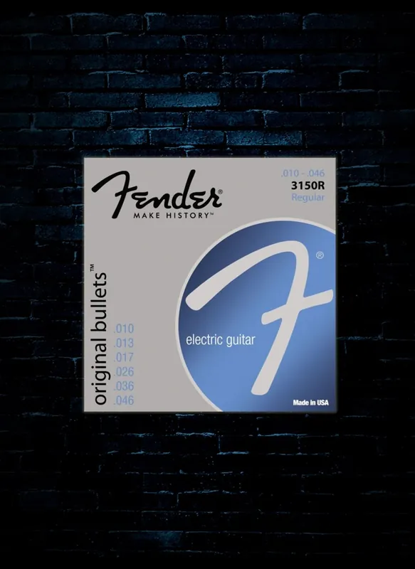 Fender 3150 Original Bullets Pure Nickel Bullet Ends Strings - Reg. (10-46) Limited Offer