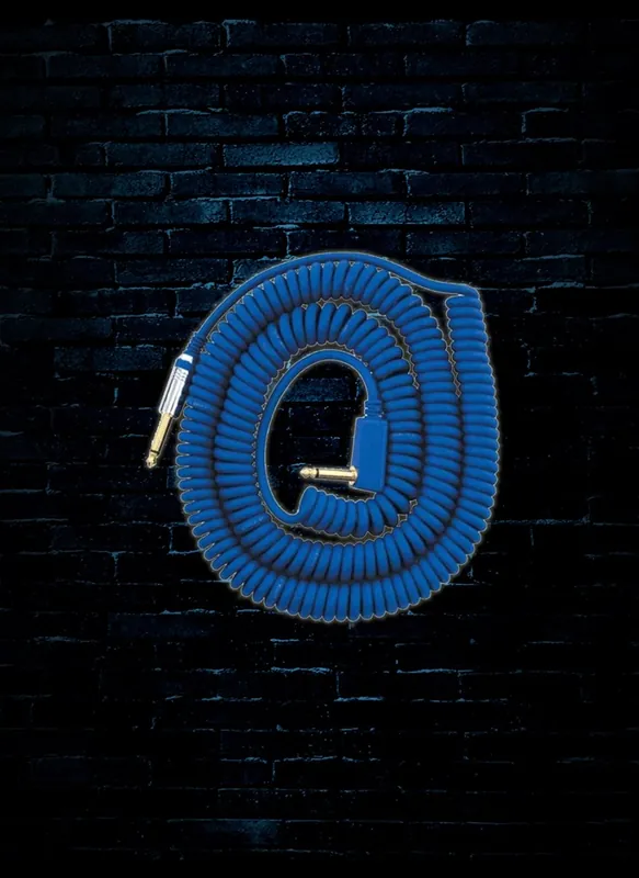 VOX VCC090BL - 9m VCC Vintage Coiled Cable - Blue Latest