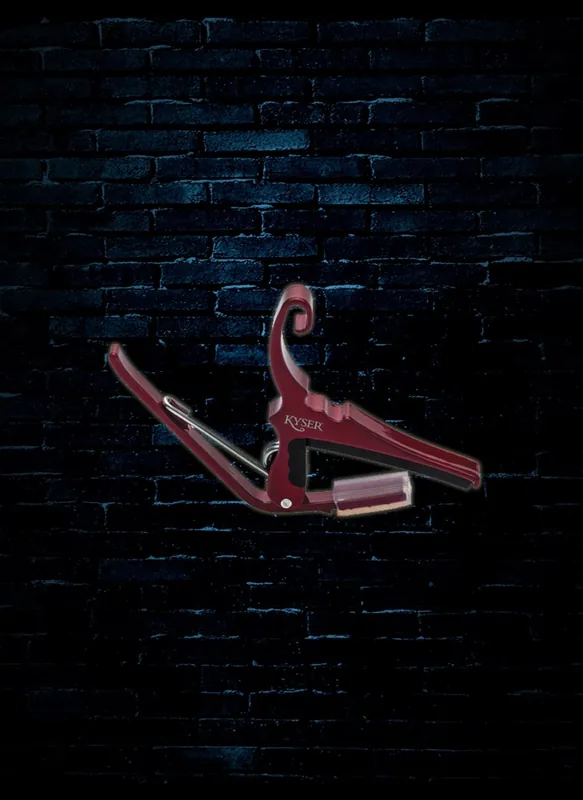 Genuine Kyser KG6R - 6-String Acoustic Quick-Change Capo - Ruby Red