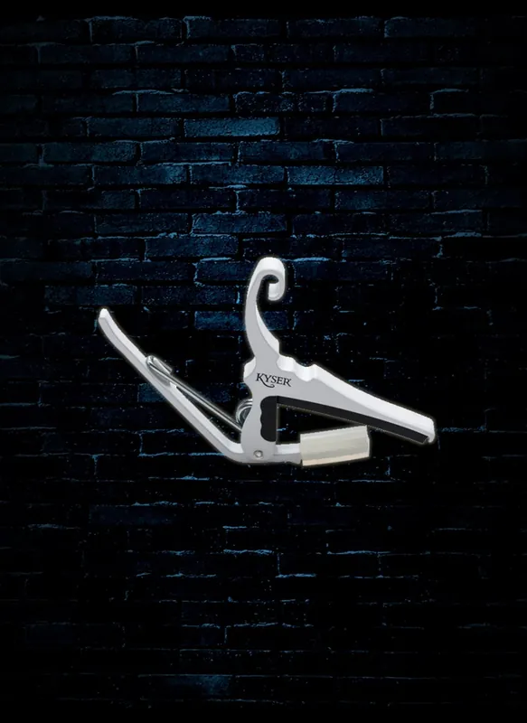 Kyser KG6W - 6-String Acoustic Quick-Change Capo - Pure White Handmade