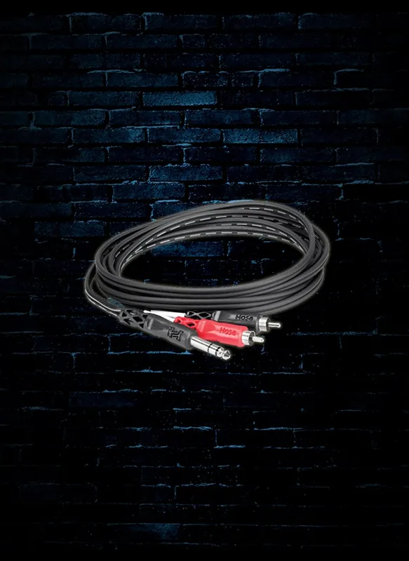 Hosa TRS-203 - 3m 1/4" TRS to Dual RCA Insert Cable Express Delivery