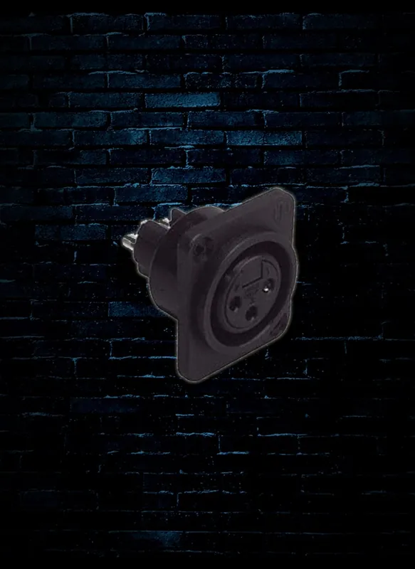 Neutrik NC3FPP XLR Female Plastic Non-Latching Connector - Black Trending