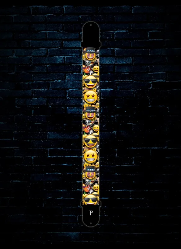 Perri's LPCPE-8226 - Emoji Polyester Guitar Strap - Cool New Release