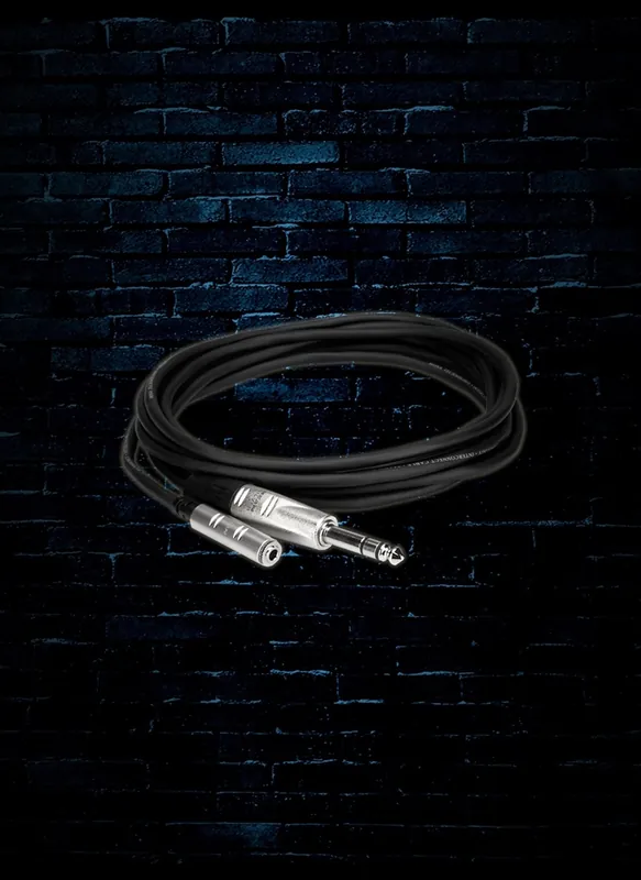 Hosa HXMS-010 - 10' REAN 3.5mm TRS to 1/4" TRS Pro Headphone Adaptor Cable Price Drop