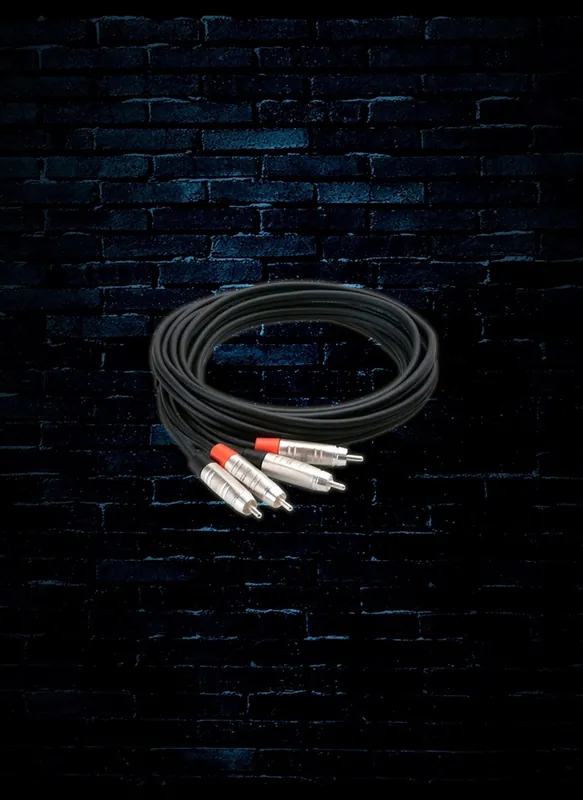 Hosa HRR-010X2 - 10' Dual REAN RCA to Dual REAN RCA Pro Stereo Interconnect Exclusive