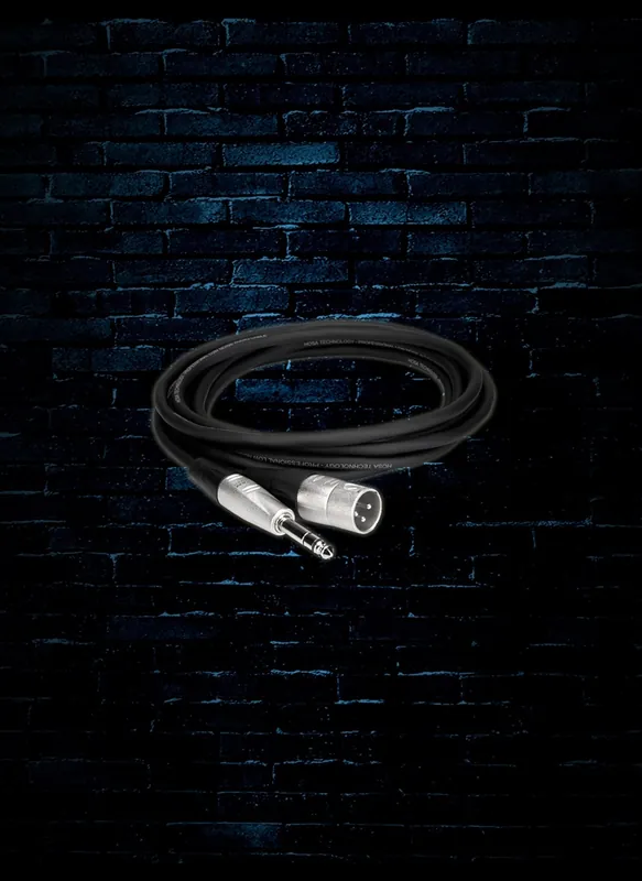 Clearance Hosa HSX-010 - 10' REAN 1/4" TRS to XLR3M to 1/4" TRS Pro Balanced Interconnect
