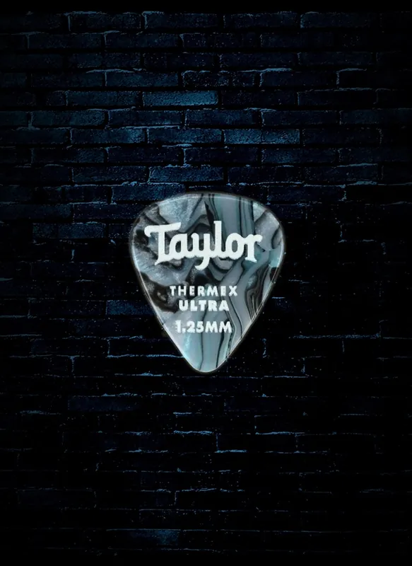 Today Only Taylor 1.5mm Premium DarkTone 351 Thermex Ultra Guitar Picks (6 Pack) - Abalone