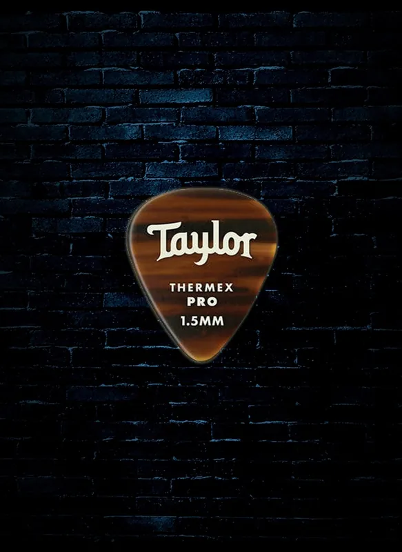Fresh Stock Taylor 1.5mm Premium DarkTone 351 Thermex Ultra Guitar Picks (6 Pack) - Tortoise