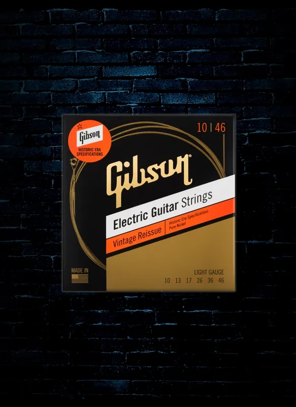 Order Now Gibson Vintage Reissue Electric Strings - Light (10-46)