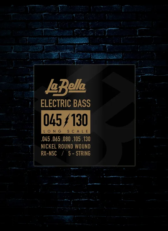 Flash Sale LaBella RX-N5C RX Nickel Bass Strings - 5-String Long Scale (45-130)