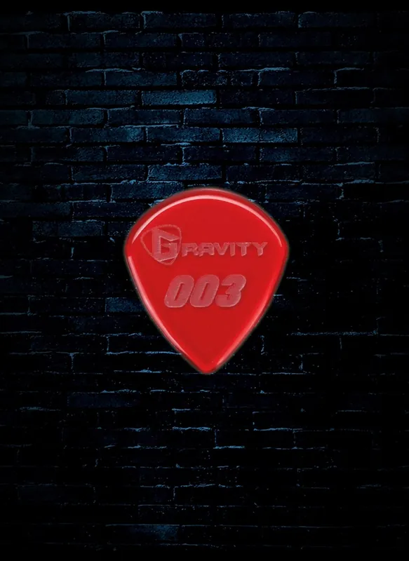 One Day Deal Gravity 1.5mm 003 Shape Jazz III Guitar Pick - Red
