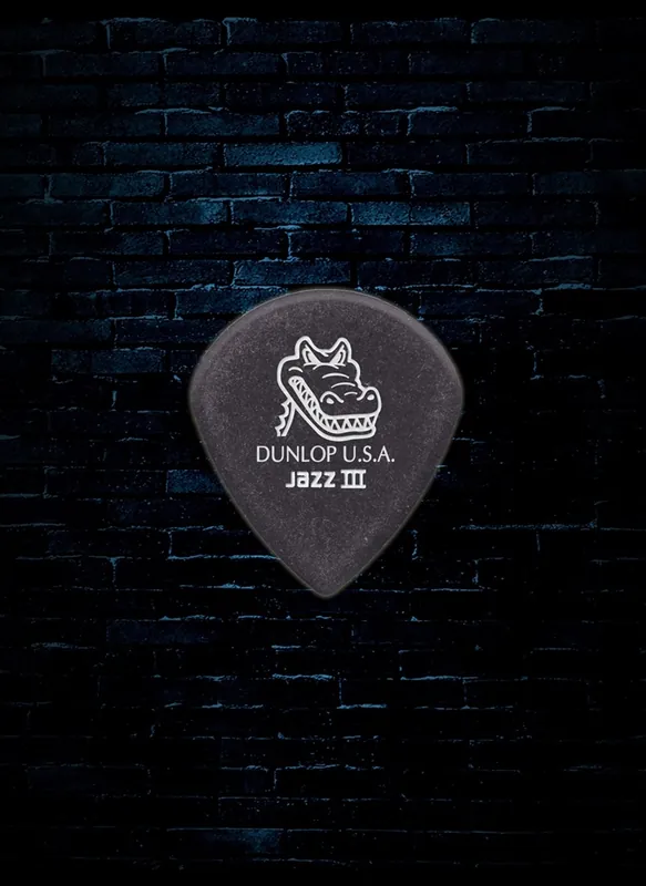 Same Day Shipping Dunlop 571P140 Gator Grip Jazz III Guitar Picks (6 Pack)