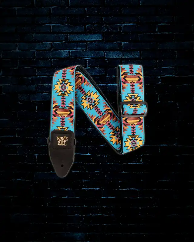 Ernie Ball 2" Jacquard Guitar Strap - Albuquerque Noon Hot Picks